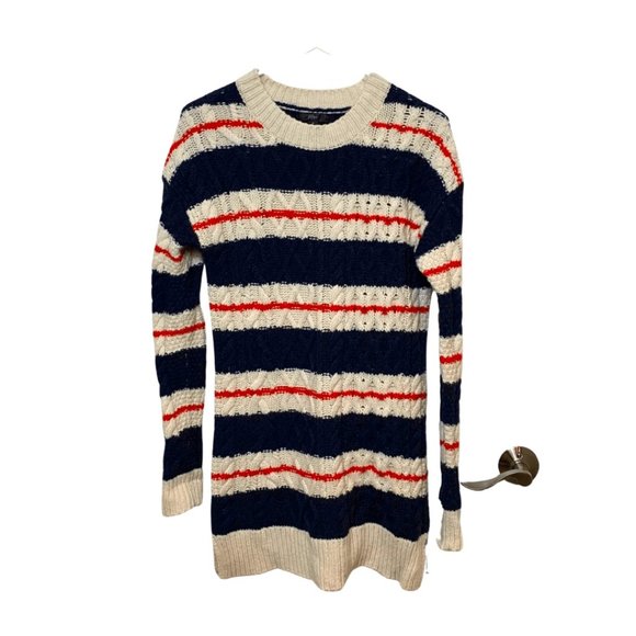 J. Crew Dresses J Crew Cable Knit Wool Blend Sweater Dress Warm